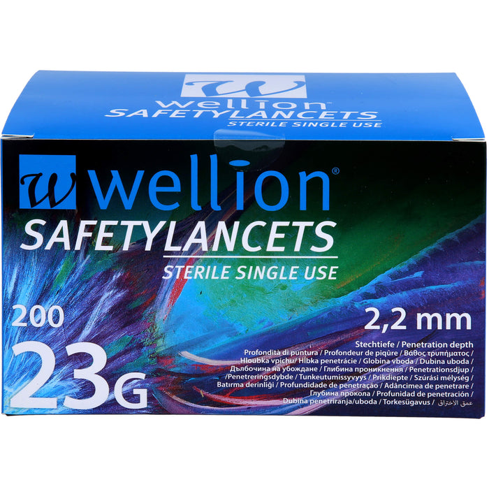 Wellion Safetylancets 23G Sicherheitseinmallanz, 200 St LAN