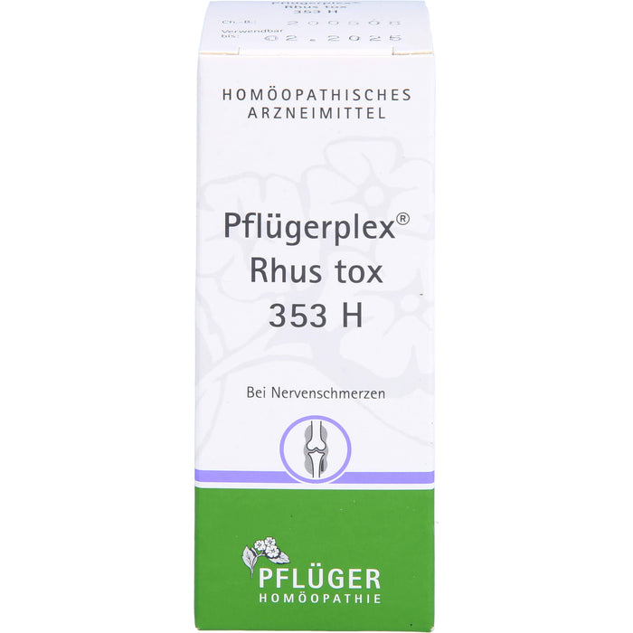 Pflügerplex Rhus tox 353 H Tabletten bei Nervenschmerzen, 100 pc Tablettes