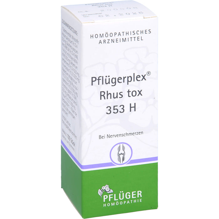 Pflügerplex Rhus tox 353 H Tabletten bei Nervenschmerzen, 100 pc Tablettes