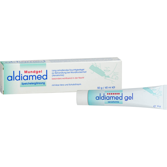 Aldiamed Mundgel zur Pflege des trockenen Mundes, 50 g Gel