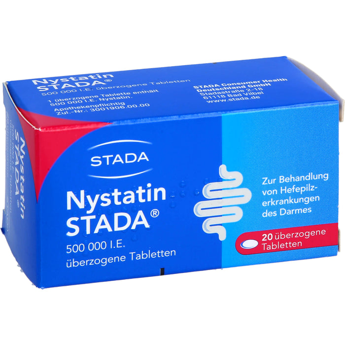 Nystatin STADA Tabletten bei Hefepilzerkrankungen des Darmes, 20 St. Tabletten