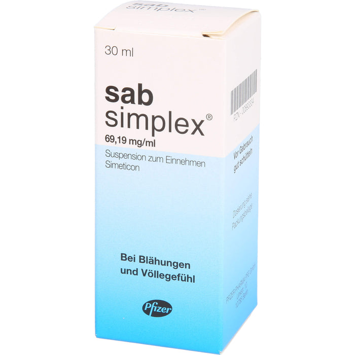 sab simplex Suspension bei Blähungen und Völlegefühl, 30 ml Solution