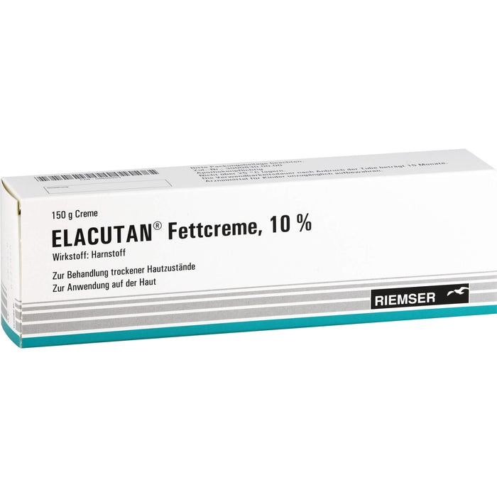 Elacutan Fettcreme 10 % zur Behandlung trockener Hautzustände, 150 g Cream