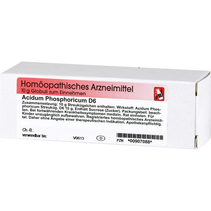 Acidum phosphoricum D6 Reckeweg Glob., 10 g GLO