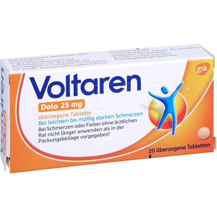 Voltaren Dolo 25 mg Tabletten, 20 pcs. Tablets