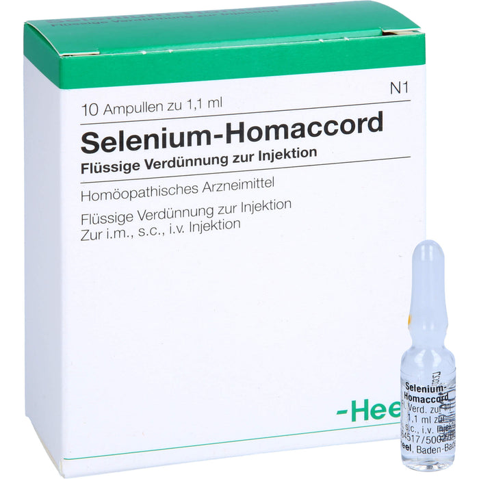 Selenium-Homaccord Inj.-Lsg., 10 pc Ampoules