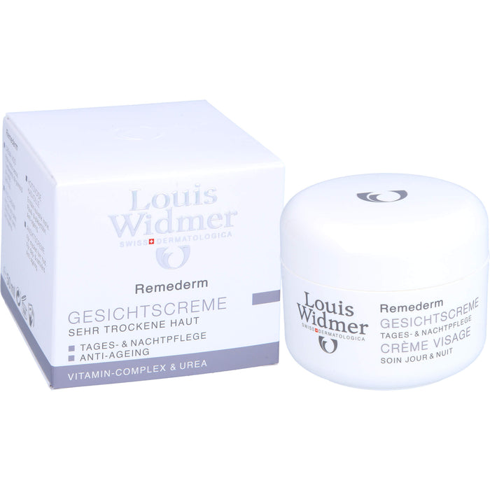 Louis Widmer Remederm Gesichtscreme Tages- und Nachtpflege, 50 ml Creme