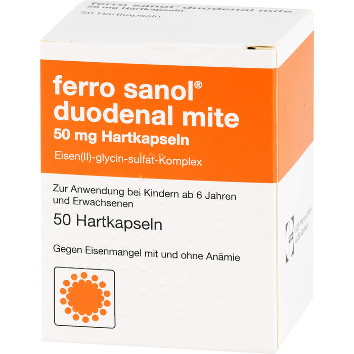 ferro sanol duodenal mite 50 mg Kapseln, 50 St. Kapseln