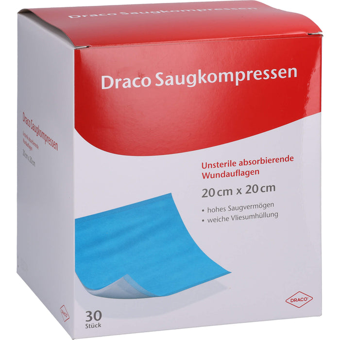 Saugkompressen unsteril 20x20cm Draco, 30 St KOM