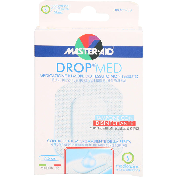 DROP med 7 x 5 cm steriler Wundverband, 5 pc Pansements