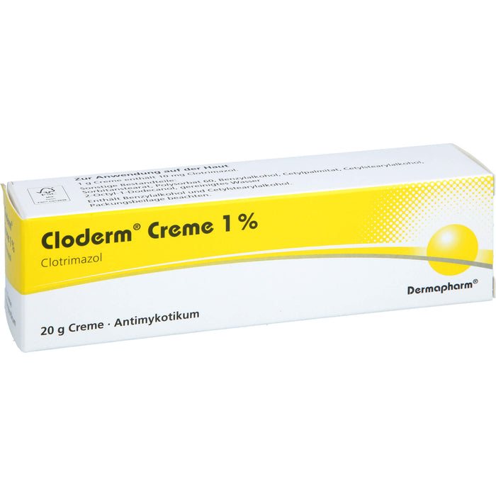 Cloderm Creme 1% Antimykotikum, 20 g Crème