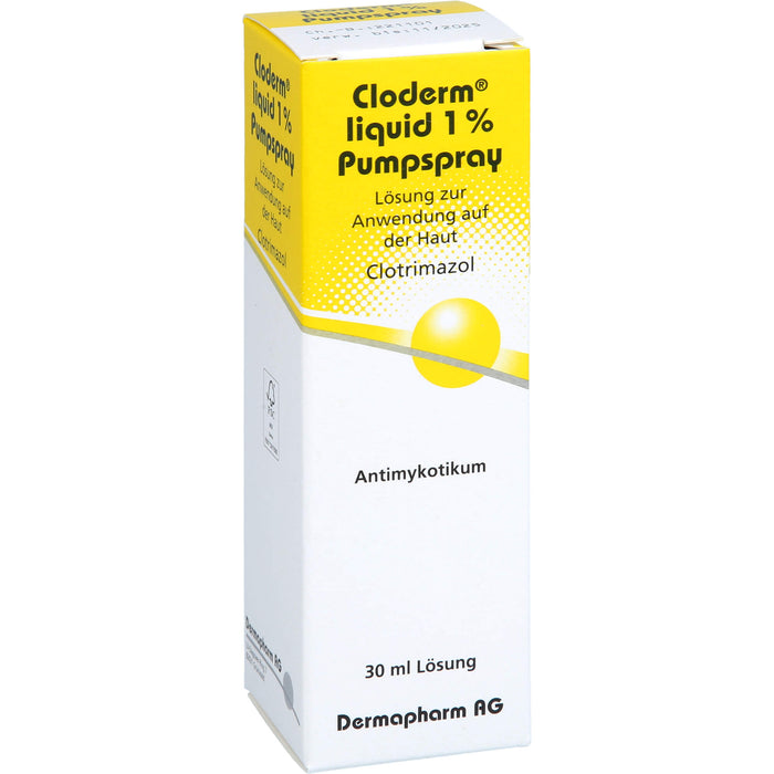 Cloderm Liquid 1 % Pumpspray Antimykotikum, 30 ml Solution