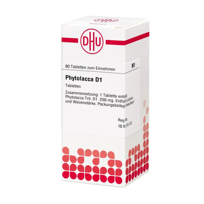 DHU Phytolacca D1 Tabletten, 80 St. Tabletten