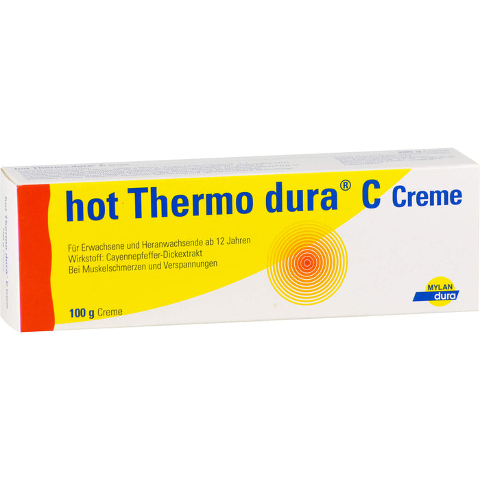 hot Thermo dura C Creme bei Muskelschmerzen und Verspannungen, 100 g Crème