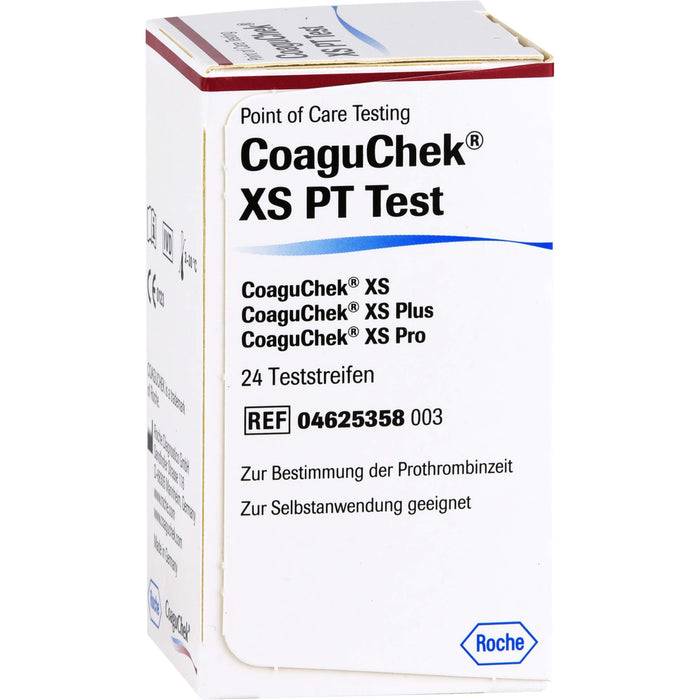 CoaguChek XS PT Teststreifen, 24 pc Bandelettes réactives