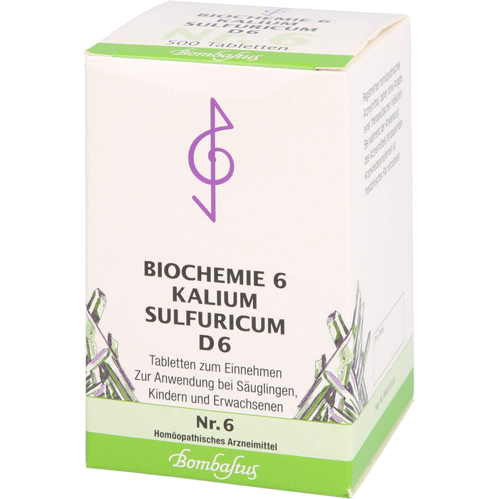 Biochemie 6 Kalium sulfuricum Bombastus D6 Tbl., 500 St TAB