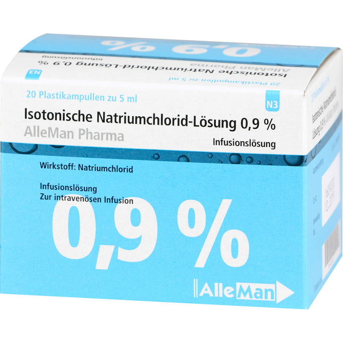 DELTAMEDICA Isotonische Natriumchlorid-Lösung 0,9 % Plastikampullen, 20 St. Ampullen