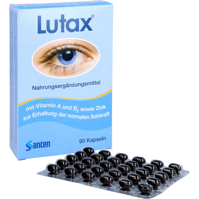 Santen Lutax Kapseln zur Erhaltung normaler Sehkraft, 90 pc Capsules