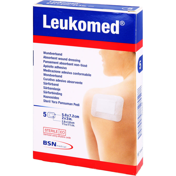 Leukomed Wundverband 5,0 x 7,2 cm, 5 pcs. Patch