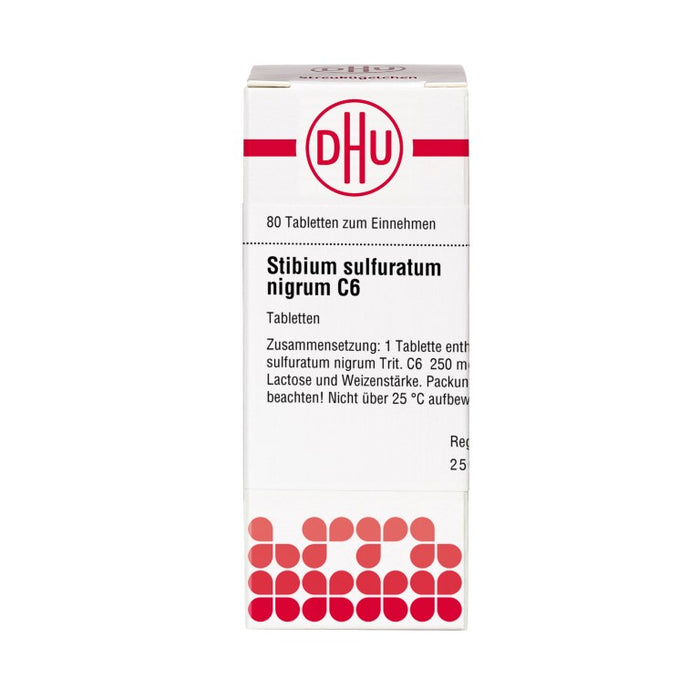 DHU Stibium sulfuratum nigrum C6 Tabletten, 80 St. Tabletten