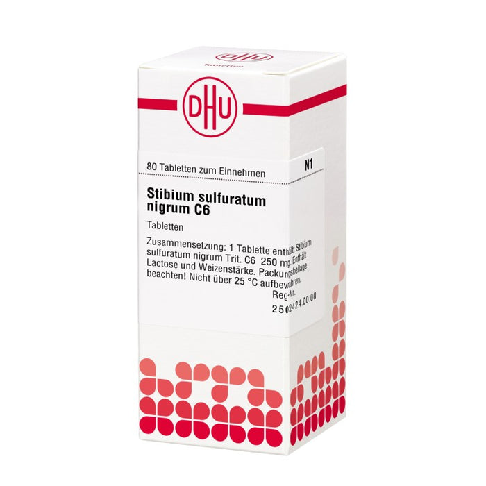 DHU Stibium sulfuratum nigrum C6 Tabletten, 80 St. Tabletten