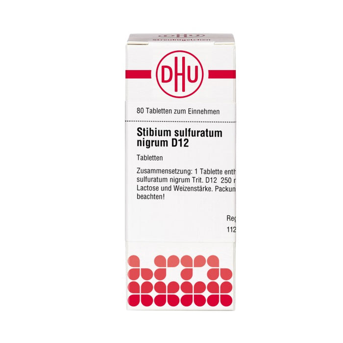 DHU Stibium sulfuratum nigrum D12 Tabletten, 80 pcs. Tablets