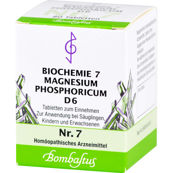 Biochemie 7 Magnesium phosphoricum Bombastus D6 Tbl., 80 St. Tabletten