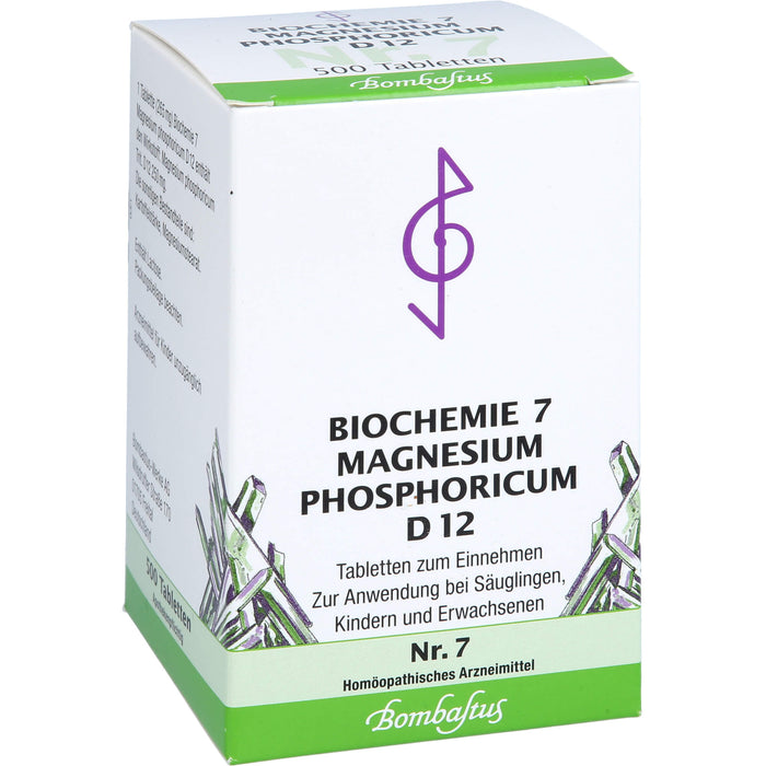 Biochemie 7 Magnesium phosphoricum Bombastus D12 Tbl., 500 pc Tablettes