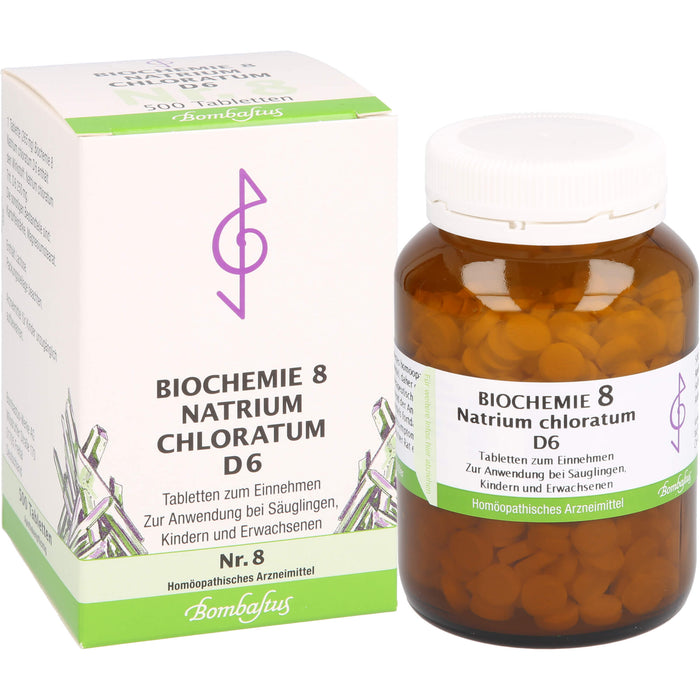 Biochemie 8 Natrium chloratum Bombastus D6 Tbl., 500 St TAB