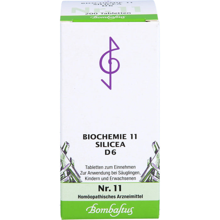 Bombastus Biochemie 11 Silicea D6 Tabletten, 200 St TAB