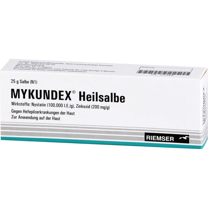 MYKUNDEX Heilsalbe gegen Hefepilzerkrankungen der Haut, 25 g Salbe