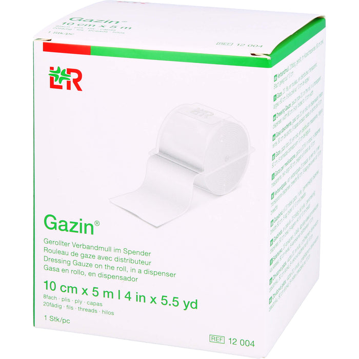 Gazin Verbandmull 8-fach gerollt, 1 pc Bandage