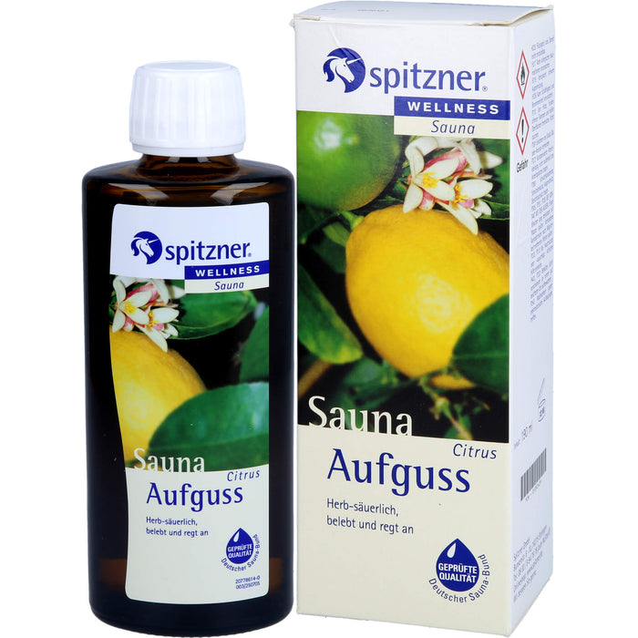 Spitzner Saunaaufguss Citrus Wellness, 190 ml Konzentrat