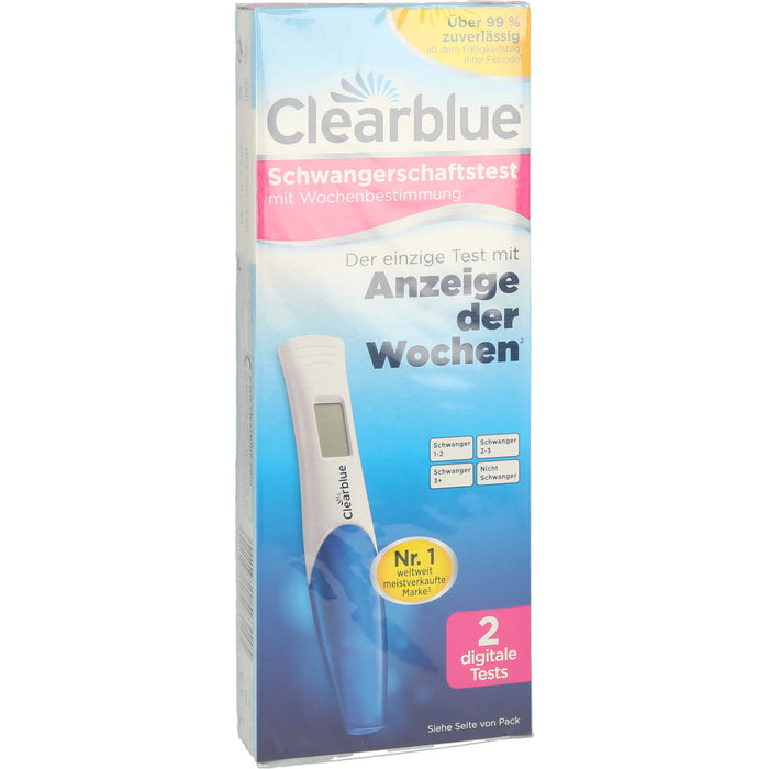 Clearblue Digital Schwangerschaftstest mit Wochenbestimmung, 2 St. Test