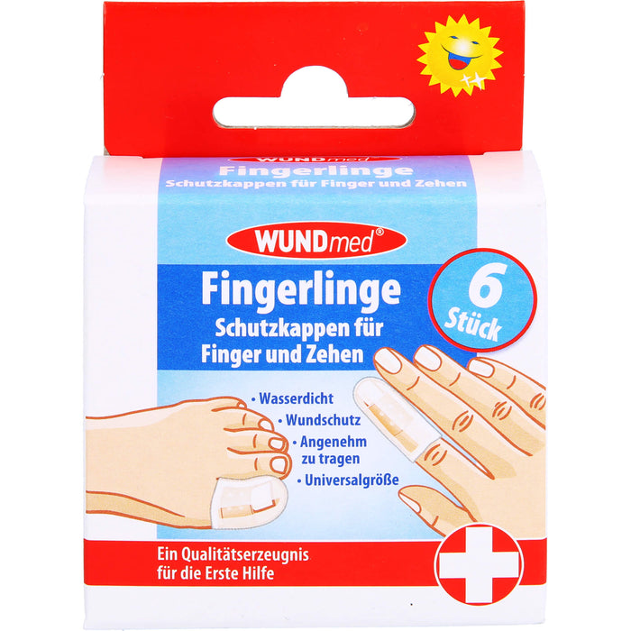 WUNDmed Fingerlinge Schutzkappen für Finger und Zehen, 5 pc Doigtiers