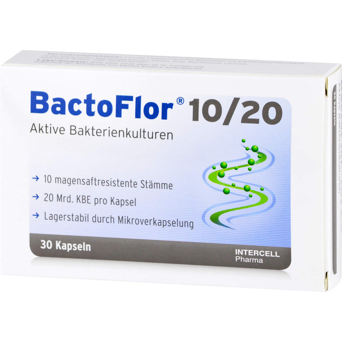 BactoFlor 10/20 aktive Bakterienkulturen Kapseln, 30 pcs. Capsules