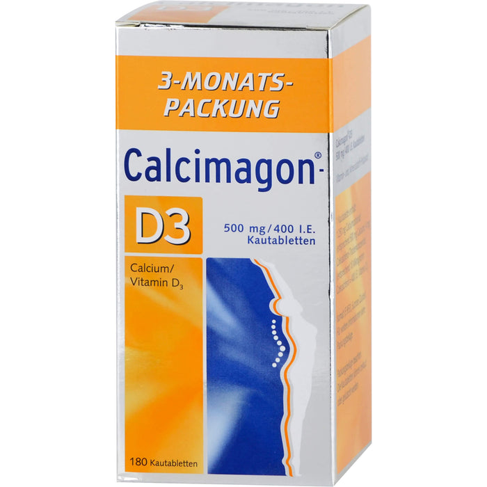 Calcimagon D3 500 mg/400 I.E. Kautabletten, 180 St. Tabletten