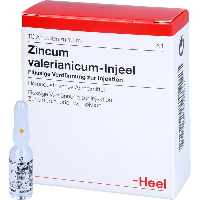 Zincum valerianicum Injeel flüssige Verdünnung, 10 St. Ampullen