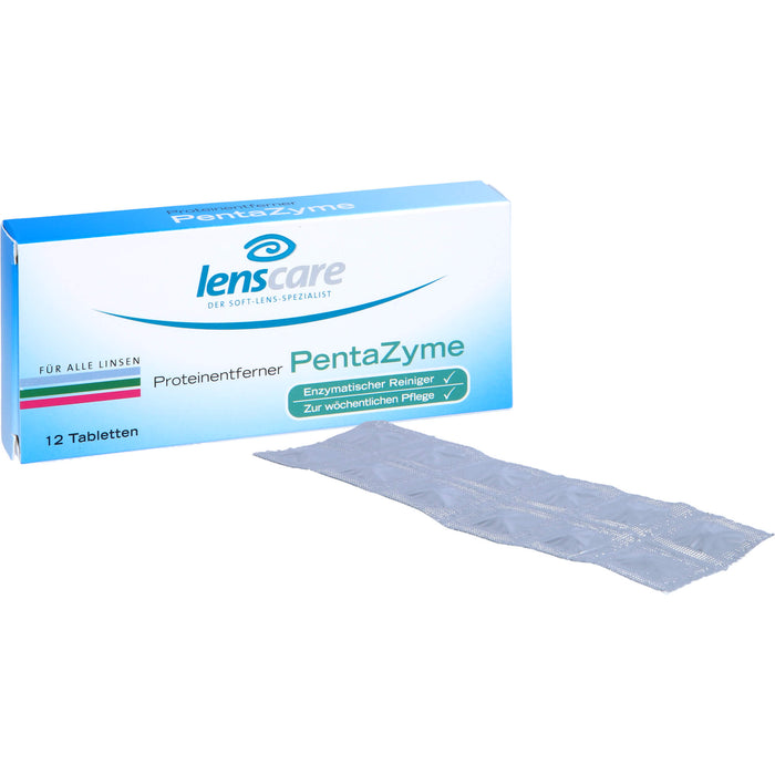 lenscare Proteinentferner PentaZyme für alle Linsen, 12 pcs. Tablets