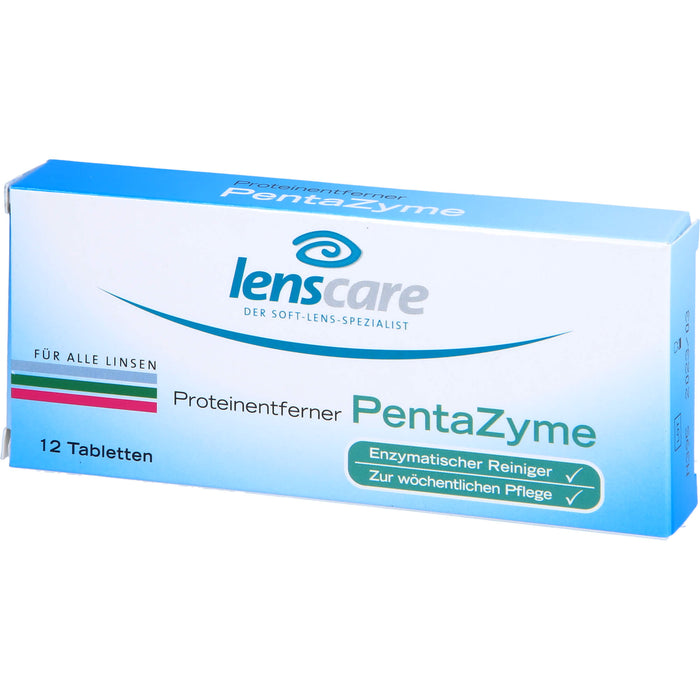 lenscare Proteinentferner PentaZyme für alle Linsen, 12 St. Tabletten