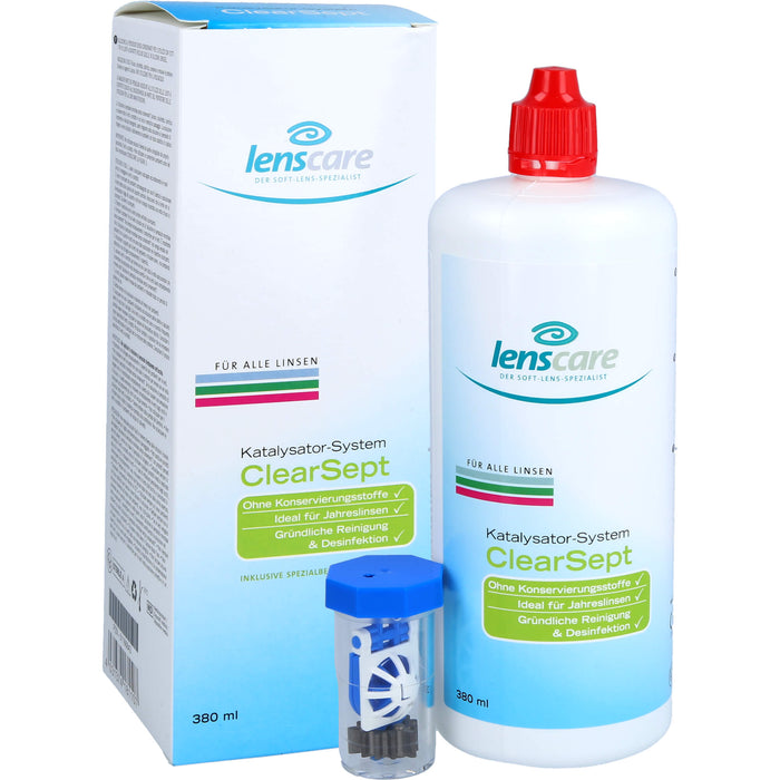 Lenscare ClearSept 380 ml + Behälter, 1 pcs. Combipack