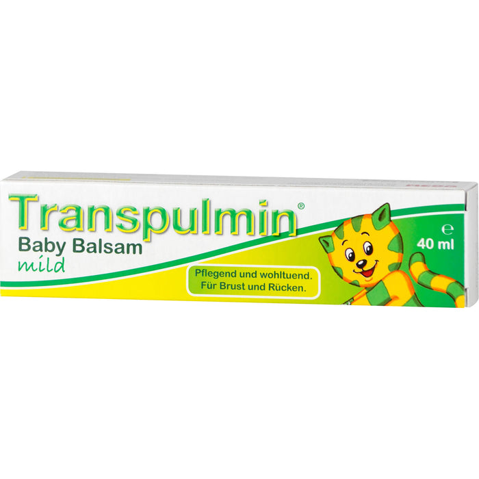 Transpulmin Baby Balsam mild für Brust und Rücken, 40 ml Cream