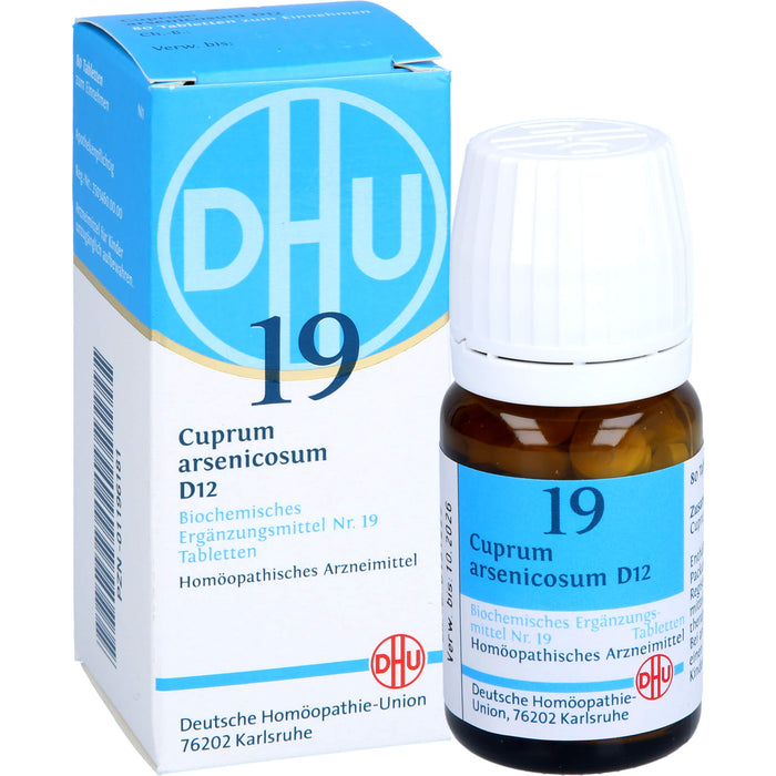 DHU Schüßler-Salz Nr. 19 Cuprum arsenicosum D12 Tabletten, 80 pc Tablettes