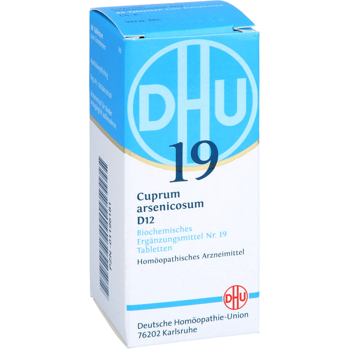 DHU Schüßler-Salz Nr. 19 Cuprum arsenicosum D12 Tabletten, 80 pcs. Tablets