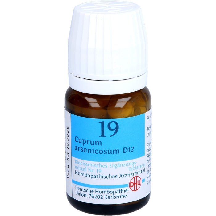 DHU Schüßler-Salz Nr. 19 Cuprum arsenicosum D12 Tabletten, 80 St. Tabletten