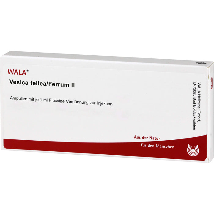 Vesica Fellea/Ferrum II Wala Ampullen, 10X1 ml AMP