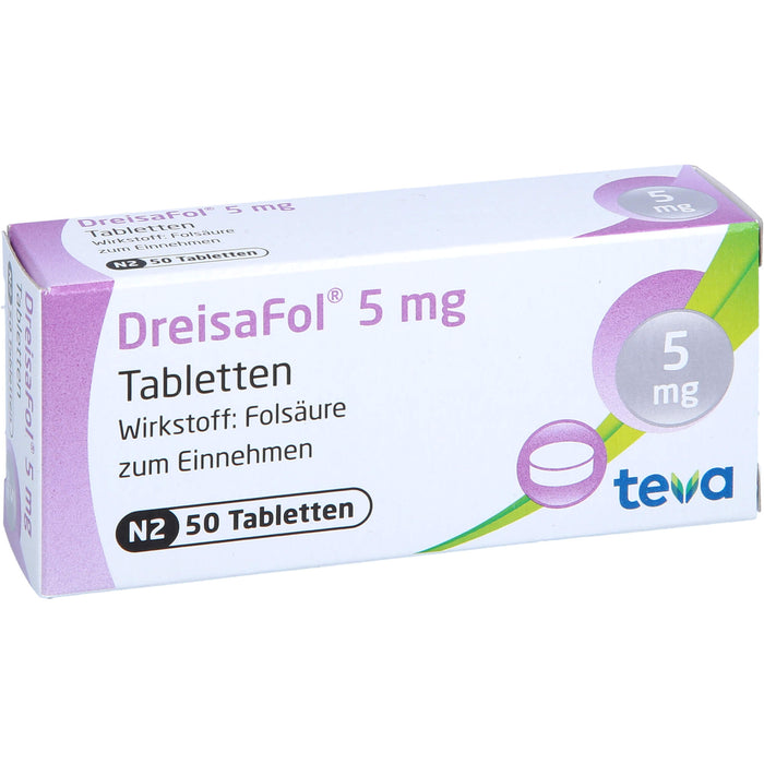 DreisaFol 5 mg Tabletten, 50 St TAB