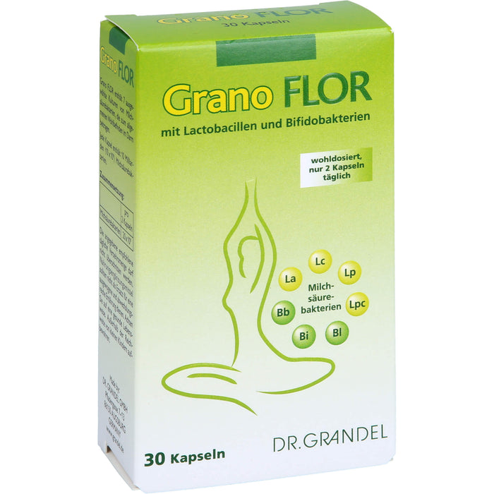 DR. GRANDEL Grano Flor Kapseln mit Milchsäurebakterien, 30 pc Capsules