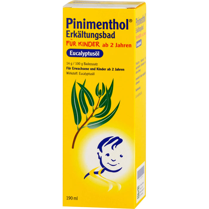 Pinimenthol Eucalyptusöl Erkältungsbad für Kinder ab 2, 190 ml Additif pour le bain