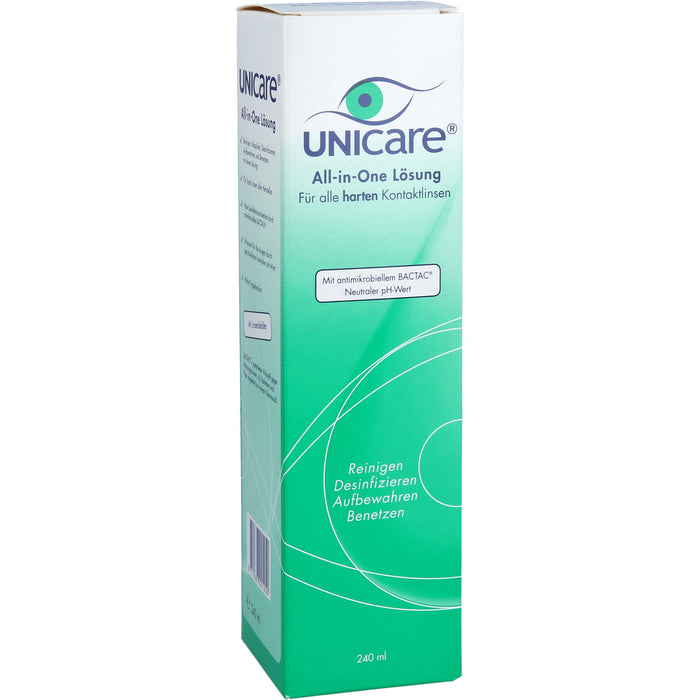 Unicare All-in-One Lös.f.alle harten Kontaktlinsen, 240 ml Lösung